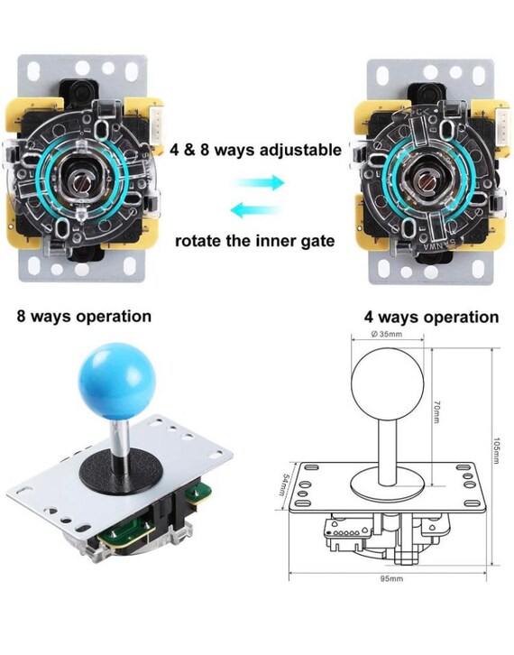 Arcade Joystick and Button Kit - ArcadeModUp