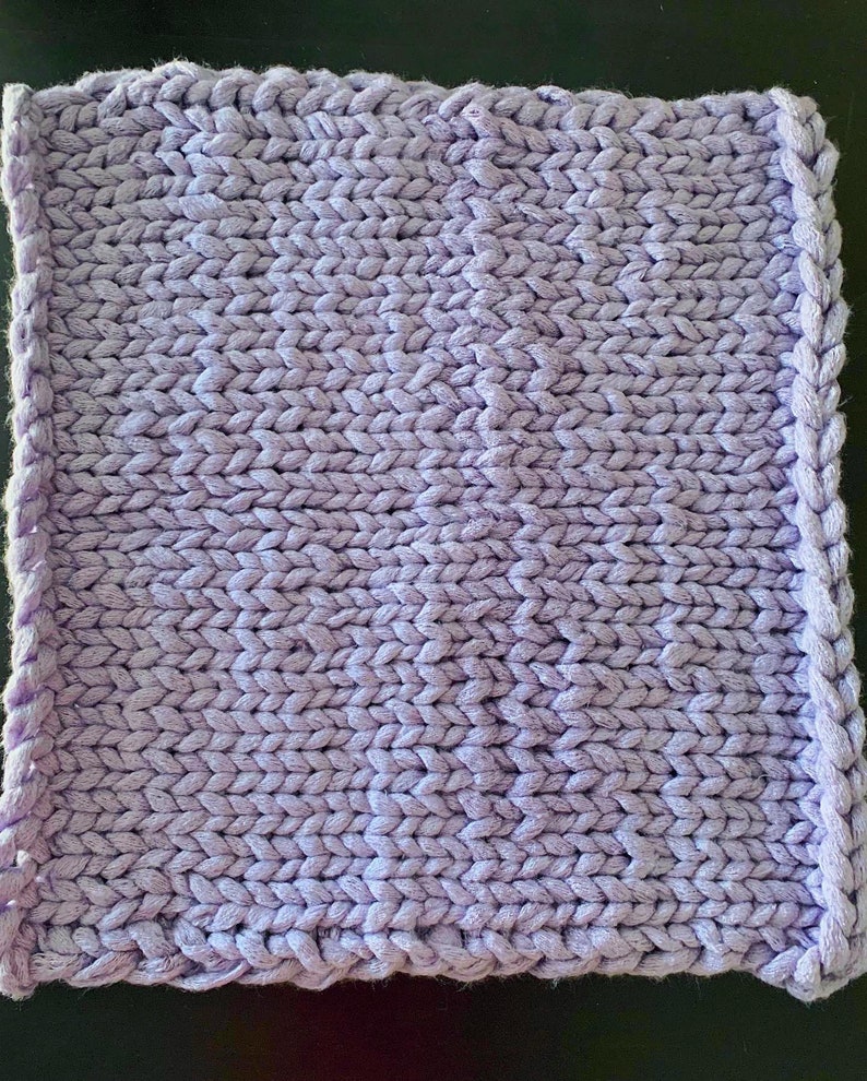 Lavender Grey chunky knit baby/lap blanket Etsy