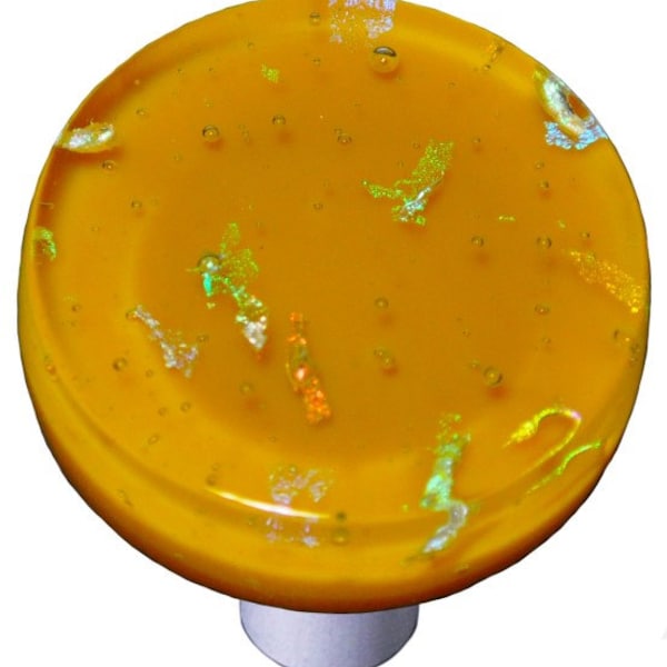 Confetti Collection Round Cabinet Knob (1-1/2") by Aquila Art Glass