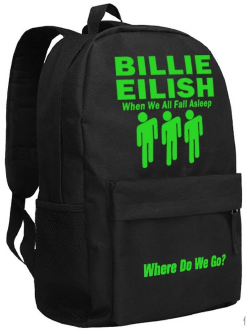 Billie Eilish inspired black backpack