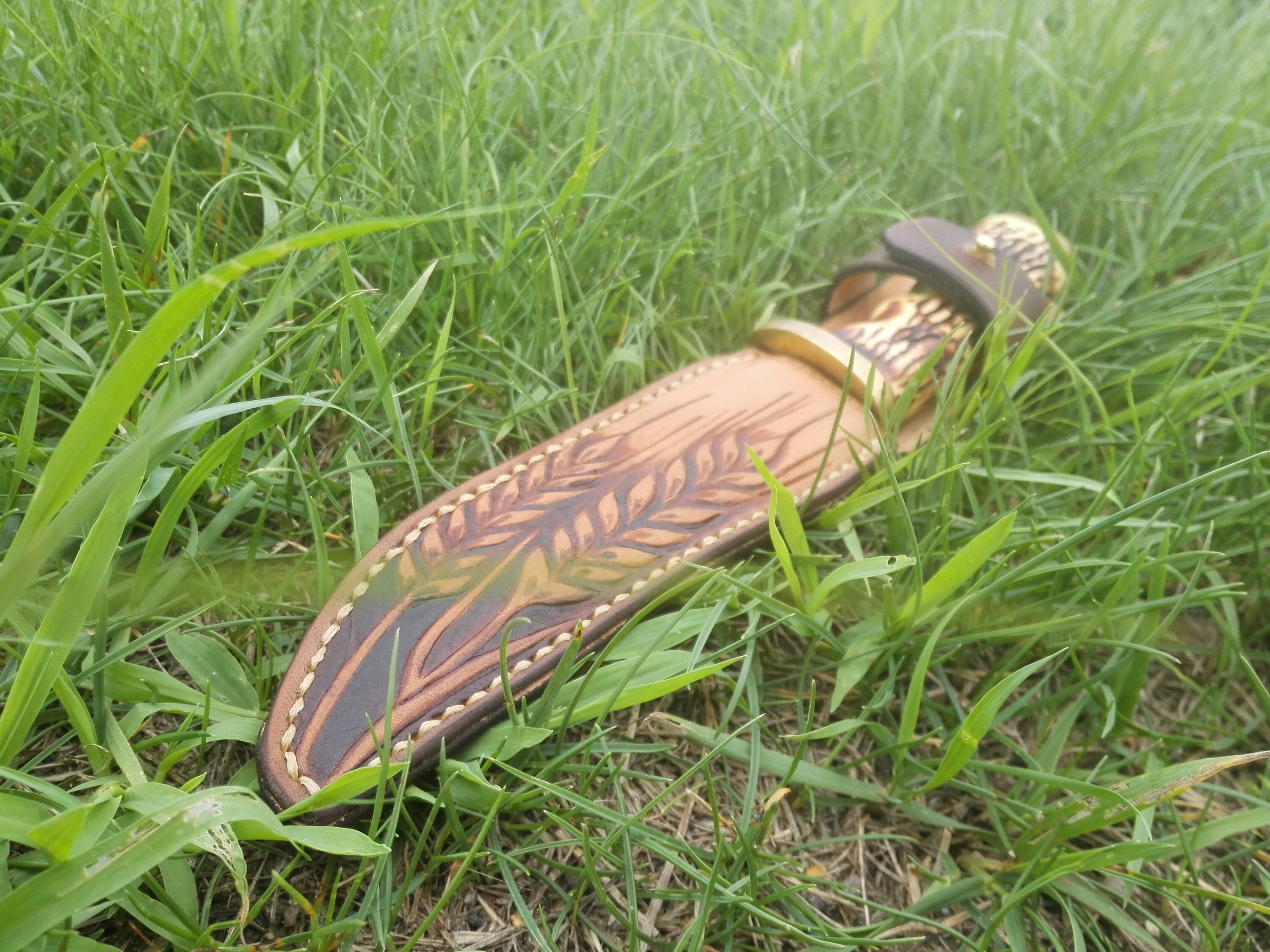 Hand made saddle leather knife sheath vertical knife sheath Etsy