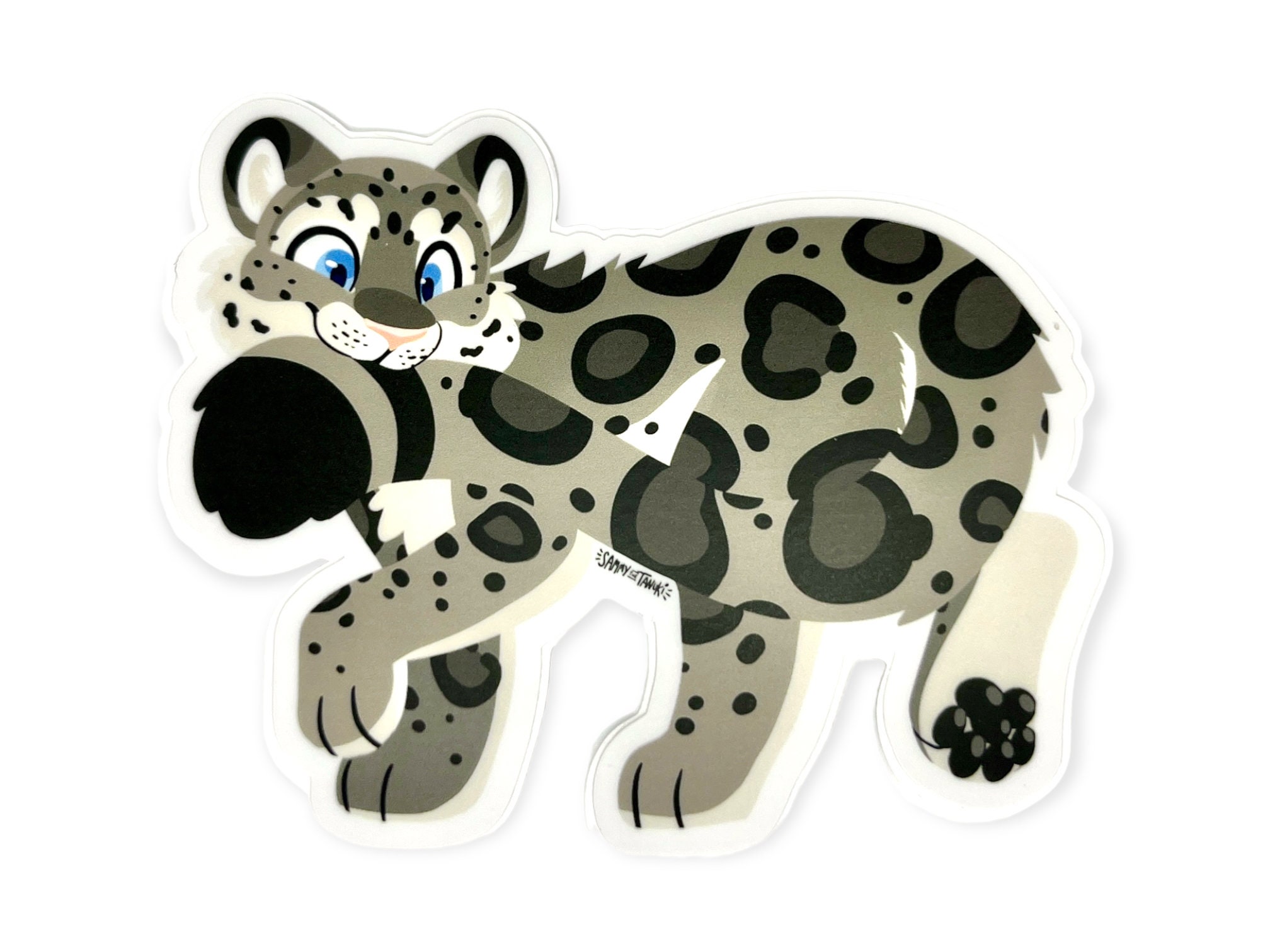 Drawn Snow Leopard Gif Transparent - Anime Snow Leopard Drawing - 640x480  PNG Download - PNGkit