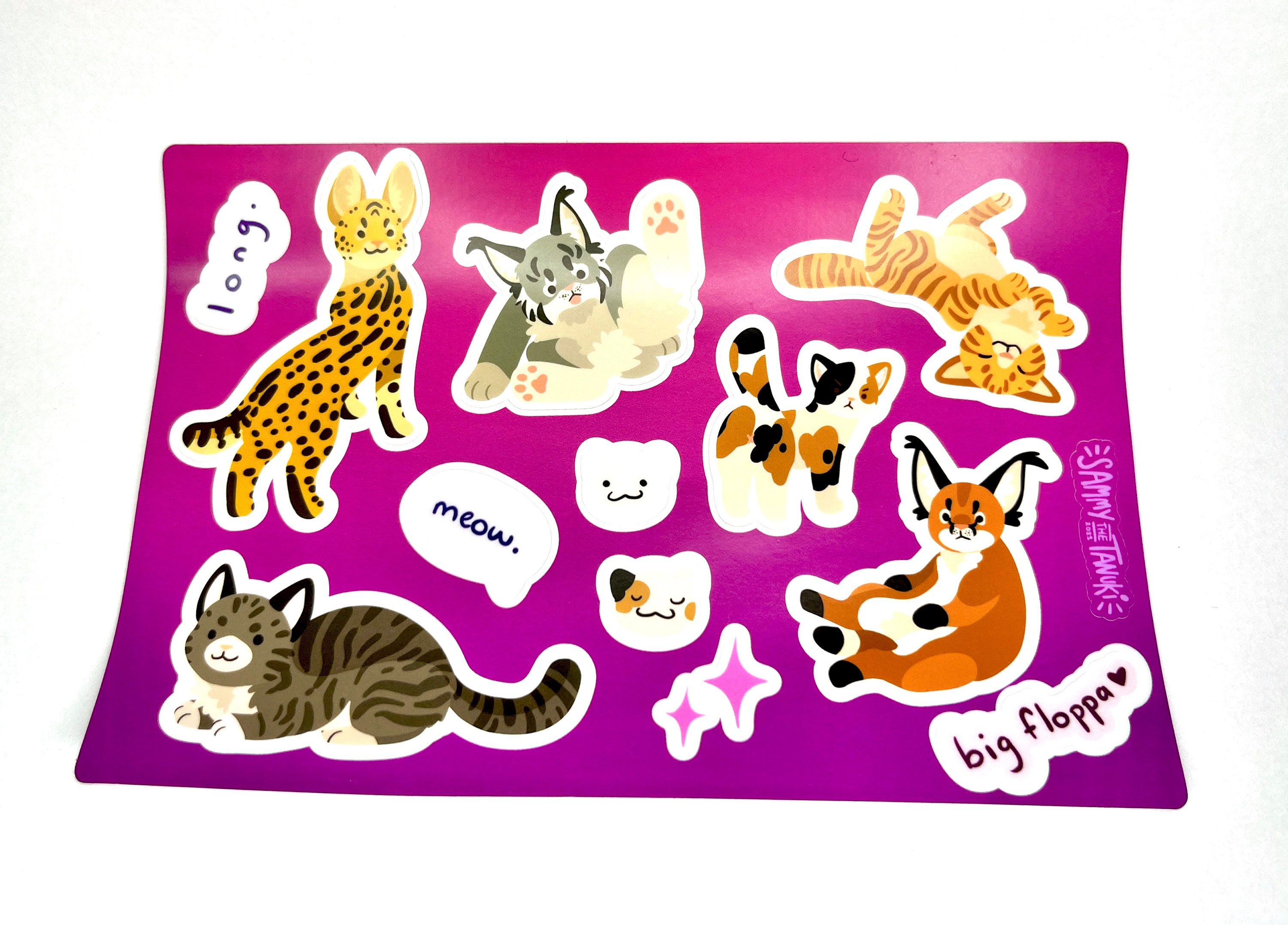 CHAD FLOPPA CAT \ CARACALS \  Sticker for Sale by Mad-Boy