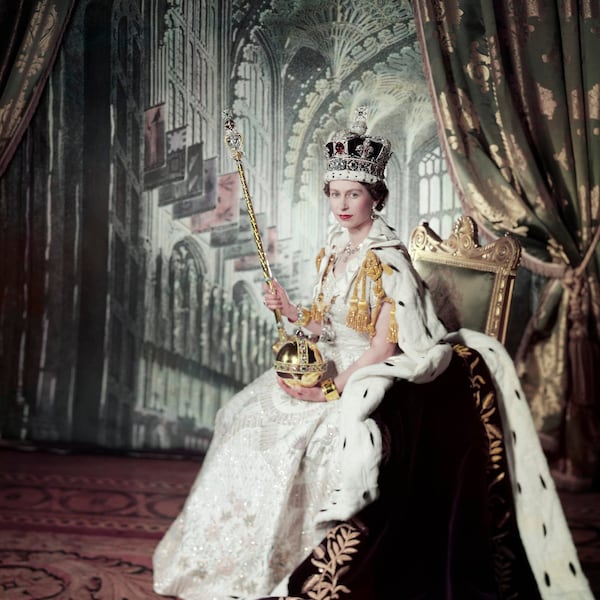 Queen Elizabeth II Print Portrait, Queen Elizabeth Poster, British Queen Print Wall Art, Young Princess Elizabeth Photos Coronation