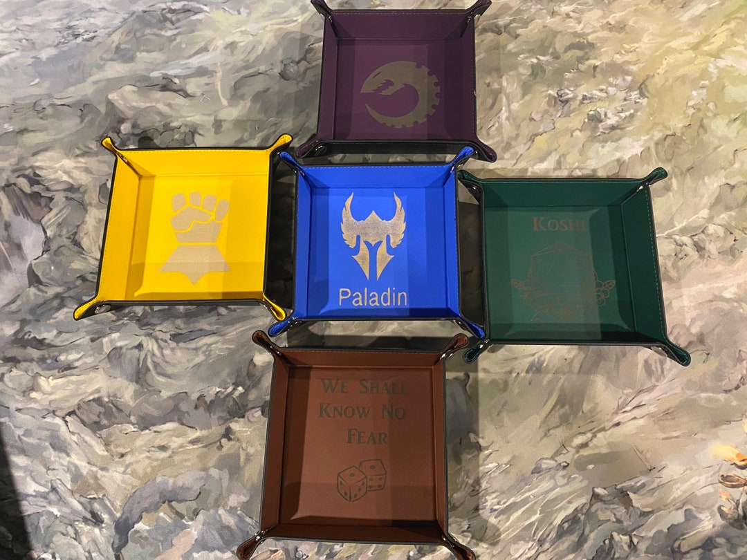 Custom DND Dice Tray 4.50x4.50x1.2 / DND Accessories / RPG / Wargamers