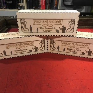 Almacenamiento de tarjetas vertical u horizontal para Arkham Horror LCG y Call of Cthulhu, el juego de cartas