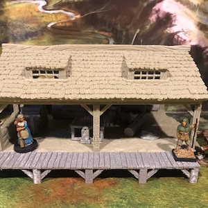 Woodcutter -WashHouse Terrain Scenery Miniatures Wargame,3D Printed D&D RPG 28mm