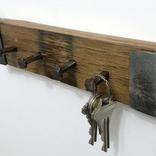Barrel Stave Key Holder Etsy