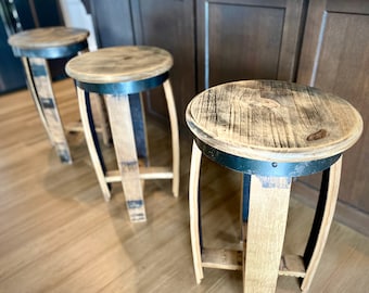 Whiskey Stave Bar Stool