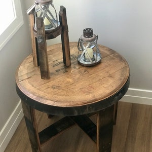 Whiskey, Wine Barrel End Table image 4