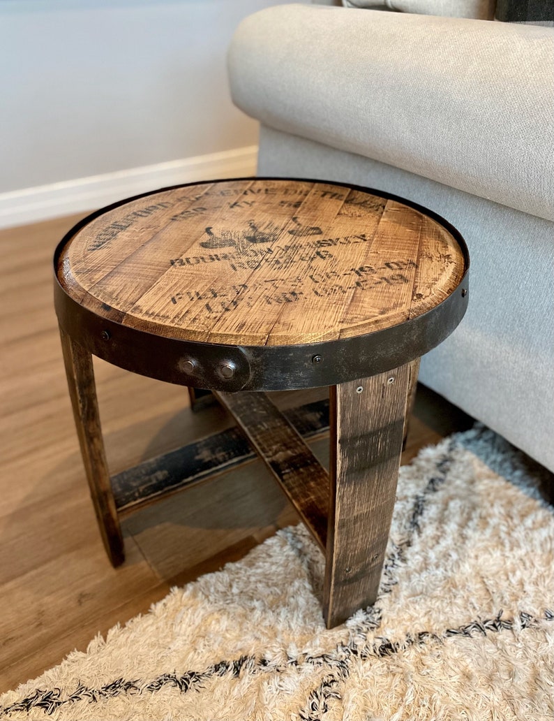 Whiskey, Wine Barrel End Table image 1