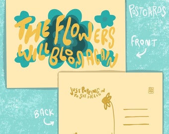 The flowers will bloom again postcard set (5 postcards)