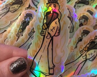 Wear what you want - holographic sticker