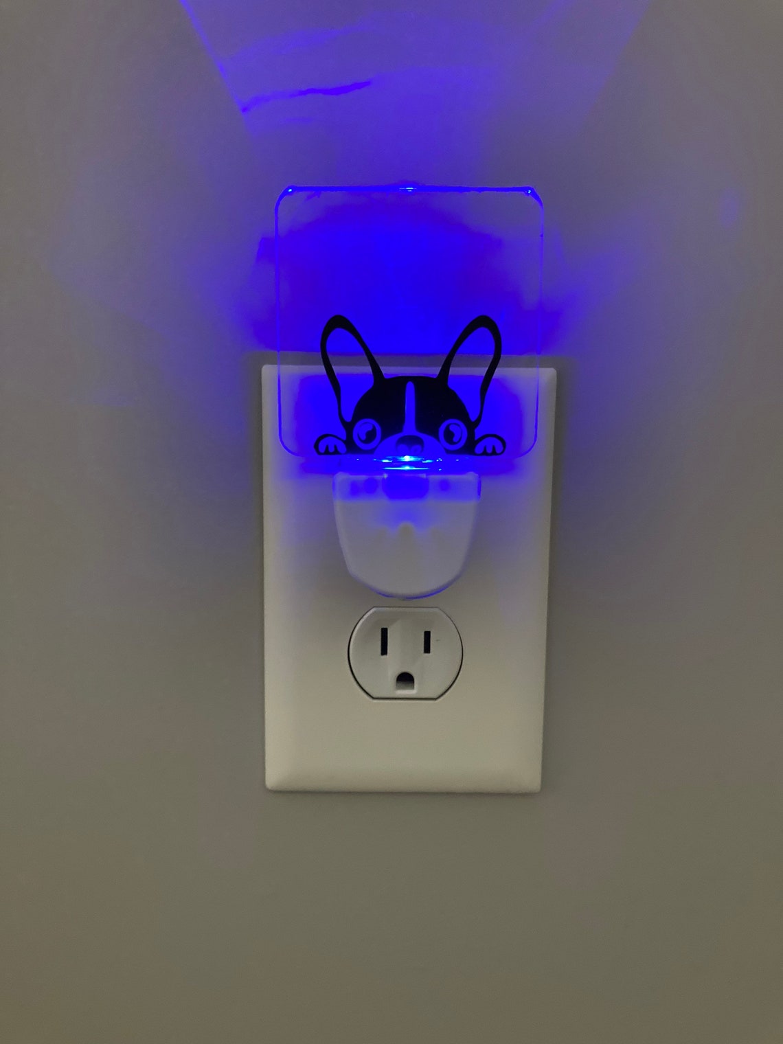 Luz de noche led personalizado azul claro habitación de ...
