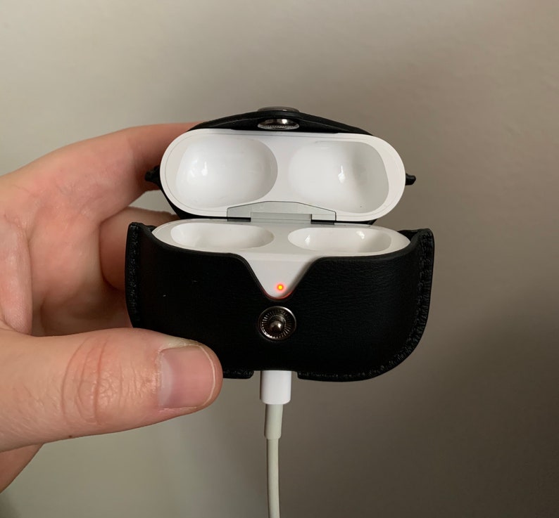 Personalized Black AirPod Pro Case Leather AirPods Case Gift | Etsy