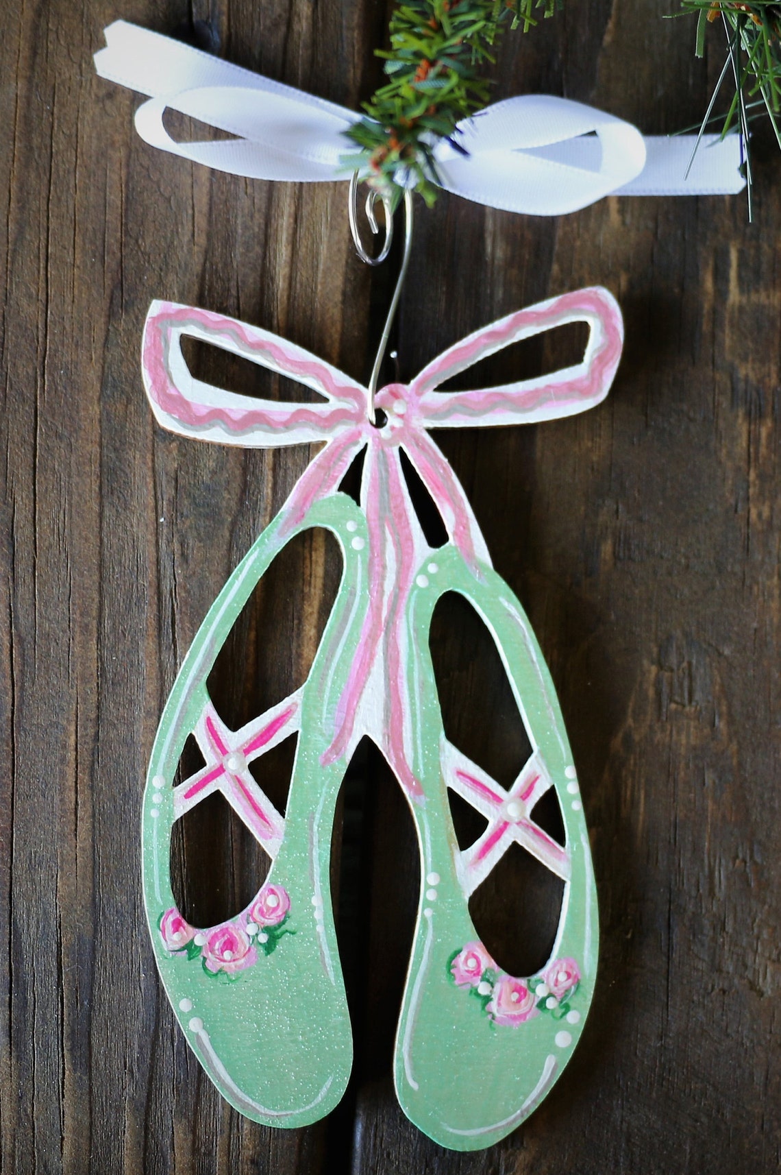 Ballet Slippers Christmas Ornament Etsy