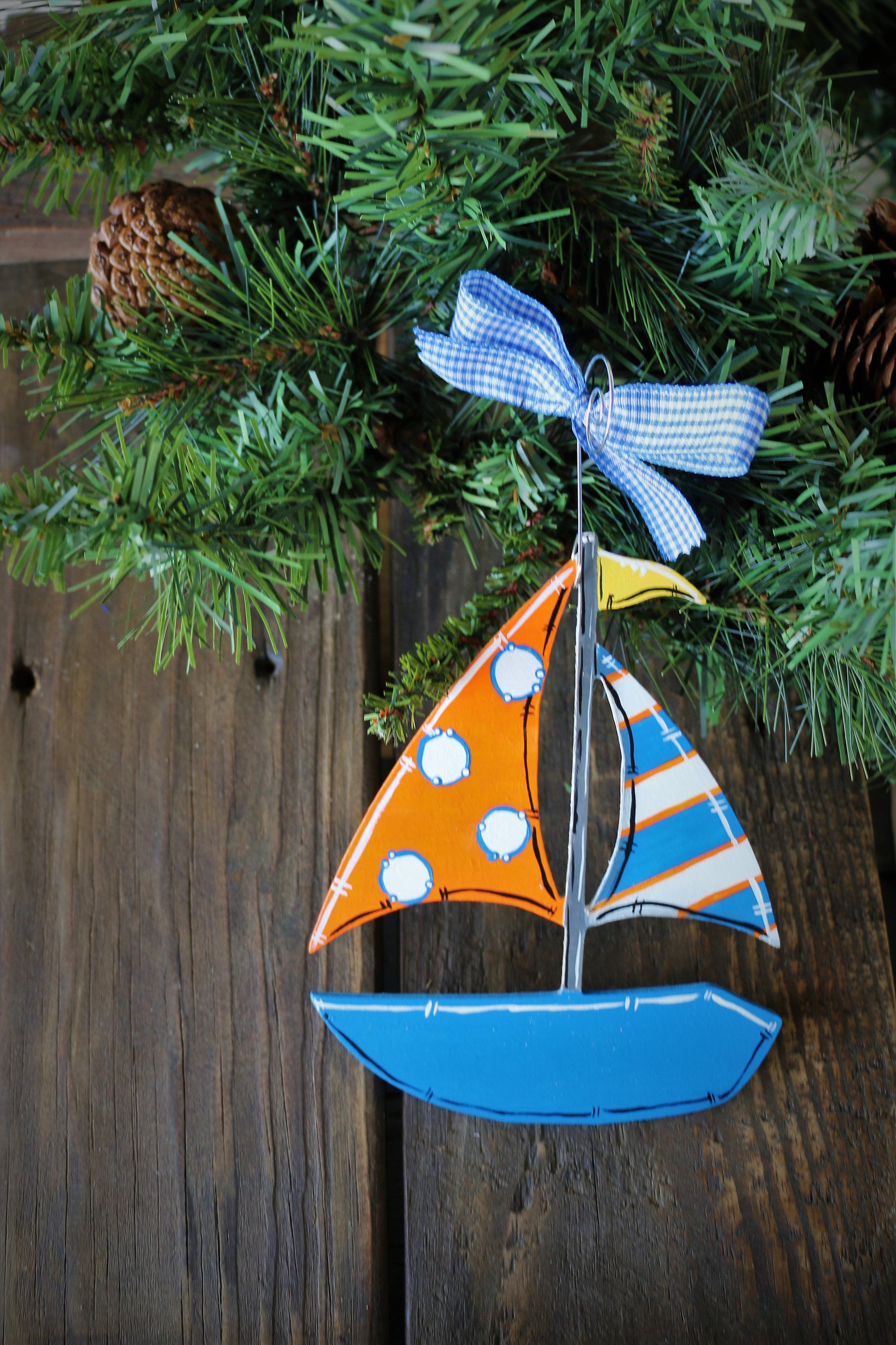 Sailboat Christmas Ornaments 