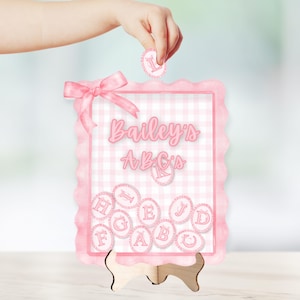 Personalisiertes Belohnungsglas mit Token für kleine Mädchen Montessori Lernaktivität Niedliche Kleinkind-Lernkarte für gutes Behavior-Tracker-Token