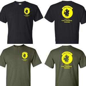 Jungle Expert Performance Shirt, Jungle School Shirt, Fort Sherman Panama, 25th Infantry Jungle Operations. Lightning Academy