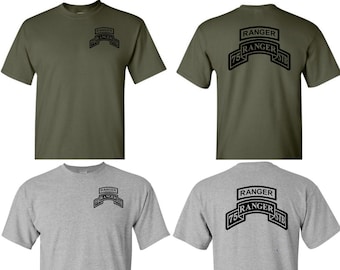 US Army Ranger Special Troops Battalion (STB) Shirt, Army Ranger shirt, 75th Ranger Regiment, Custom Performance Shirt