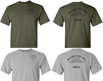 Military Free Fall T-Shirt, Custom Performance Shirt, Airborne Shirt, US Army Airborne, Veteran Gift, Custom Shirt, Veteran Shirt