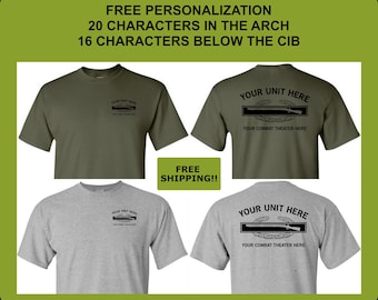 Combat Infantryman Badge Custom Performance Shirt, CIB Shirt, US Army Shirt, Infantry Shirt, Veteran Shirt, Army Veteran, Veteran Gift