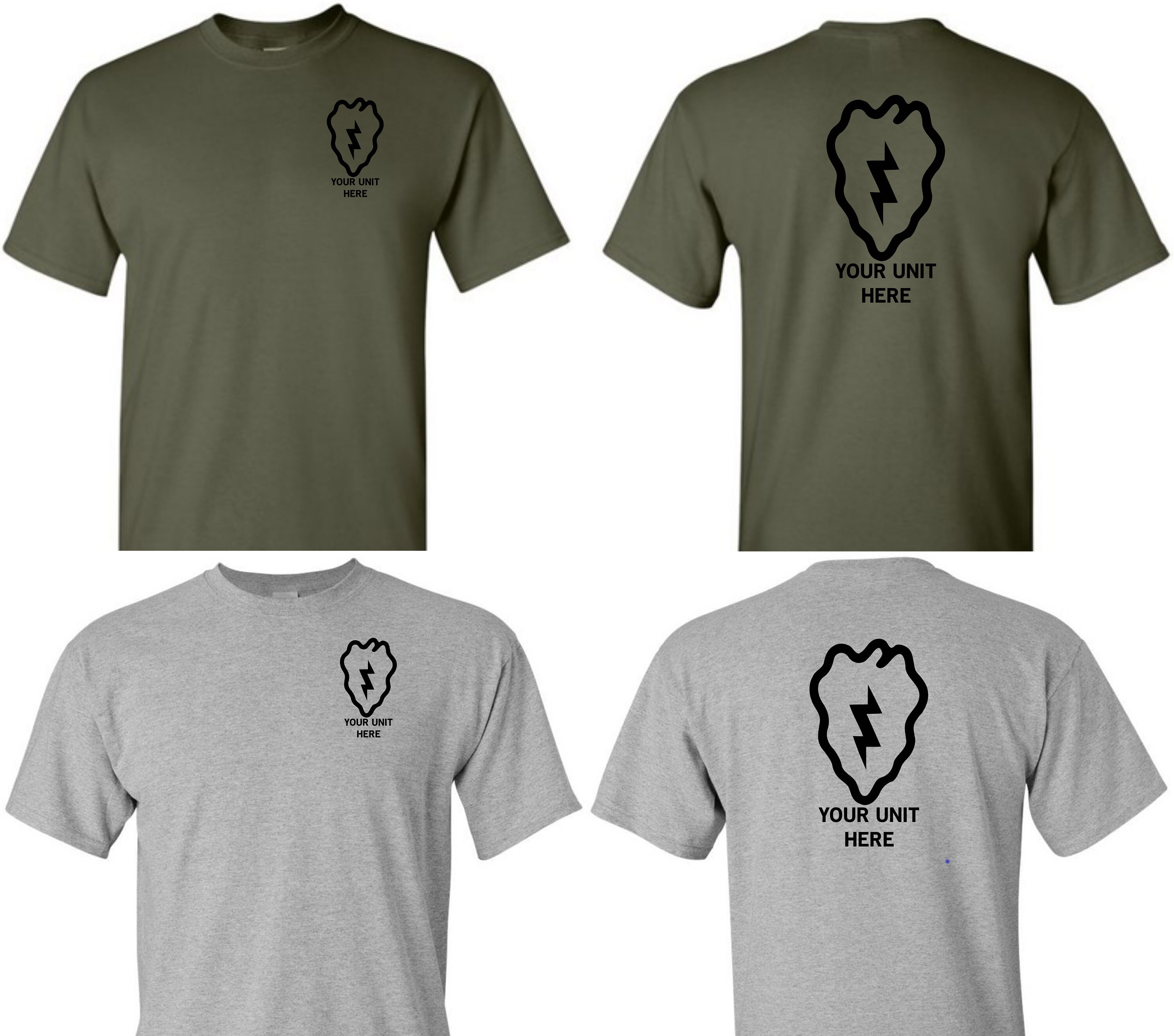 custom army unit shirts