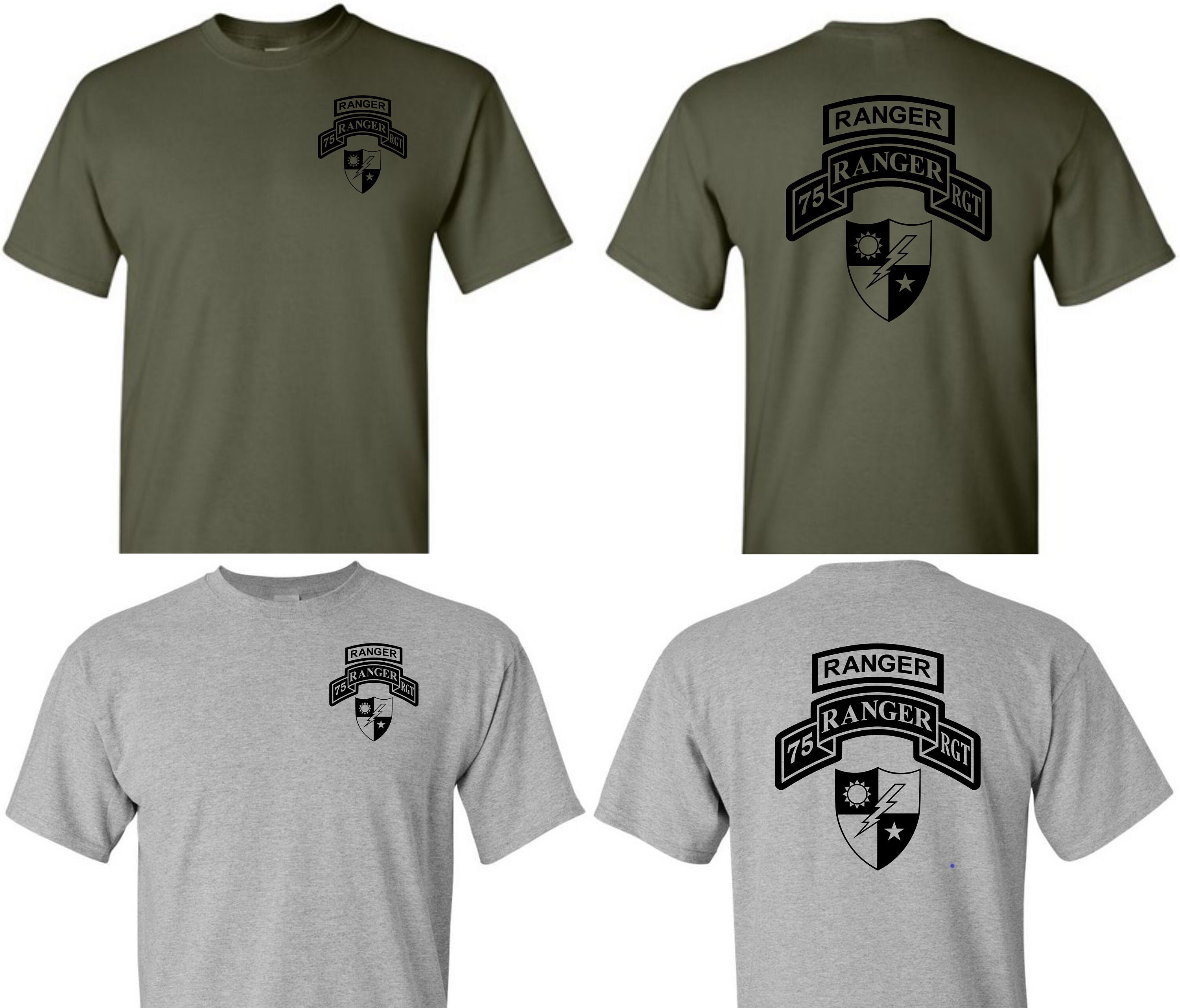 US Army Ranger DUI Shirt 75th Ranger Regiment Army Ranger Gift Veteran Day Gift Army Veteran Shirt Performance Shirt Etsy