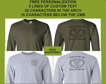 US Army Combat Medic Shirt, Long Sleeve, US Army Medic, 68 Whiskey, 68W, Army Veteran, Veteran Shirt, Army Shirt, Custom Shirt