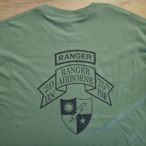US Army Ranger DUI Shirt, 75th Ranger Regiment, Army Ranger Gift ...