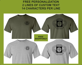 82nd Airborne Division Wings Shirt, US Army Airborne Shirt, Veteran Shirt, US Army Shirt, Airborne Wings, Veteran Shirt, Combat Veteran