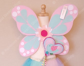 Pastel Fairy Wings | Butterfly First Birthday Outfit | Butterfly Wings | Toddler Butterfly Costume | Butterfly Halloween Costume