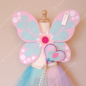 Pastel Butterfly Wings: First Birthday Outfit, Toddler Costume