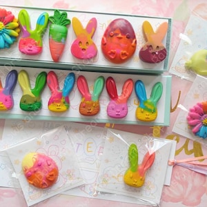 Easter Party Favors | Easter Bunny Crayon Gifts | Spring Coloring Kits | Peeps Crayon Favors | Personalize Easter Kids Crayons | Easter Gift