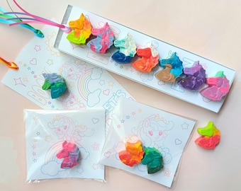 Unicorn Crayons Party Favors: Personalized Kids Birthday Gift