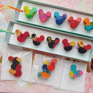 Mouse Party Favors | Mouse Toddler Birthday Party |  Mouse Crayons Party Favors | Personalize Kids Crayons l Mouse Educational Handmade Gift