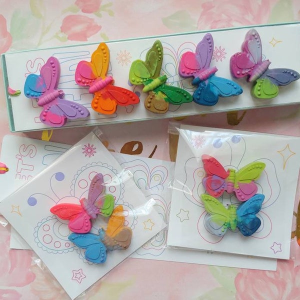 Butterfly Party Favors | Butterfly Toddler Birthday Party |  Butterfly Crayons Party Favors | Personalize Kids Crayons l Educational Gift