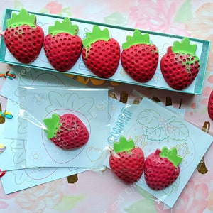 Strawberry Party Favors |  Toddler Birthday Party | Strawberry Coloring Kits | Strawberry Crayons Party Favors | Personalize Kids Crayons