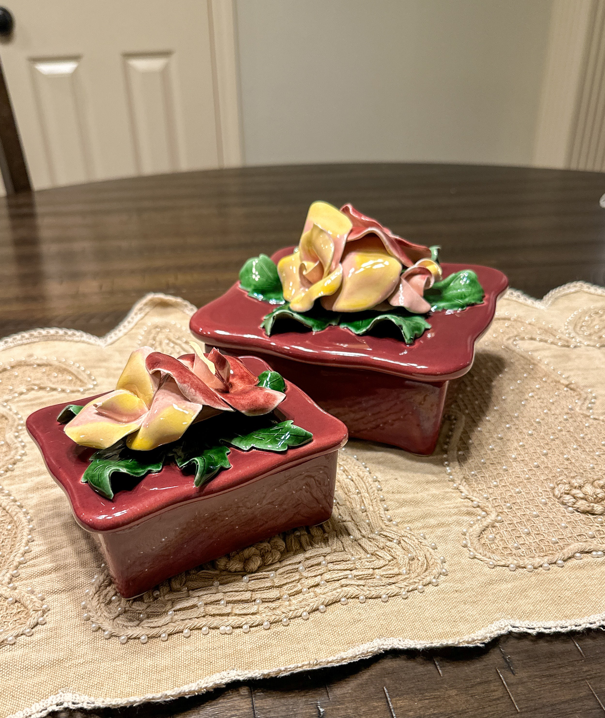 ◇美品・１９４２年・クリスマスプレート・直径２５cm・箱入り◇Meissen◇ ◇美品・1942年・クリスマスプレート・直径25cm・箱入り