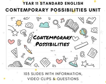 Standard English: Contemporary Possibilities Complete Unit (PowerPoint)