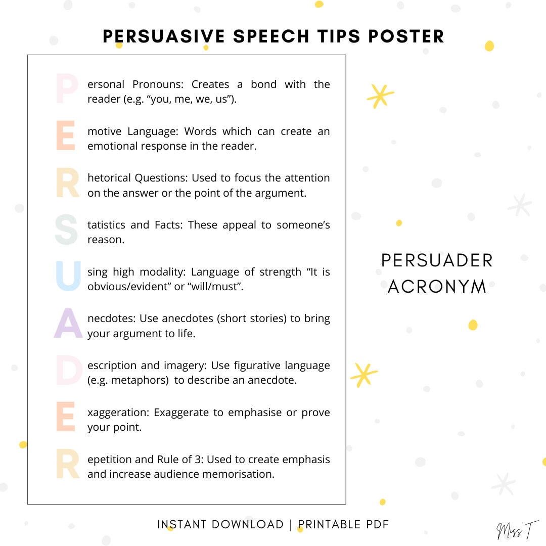 persuasive speeches in tv shows