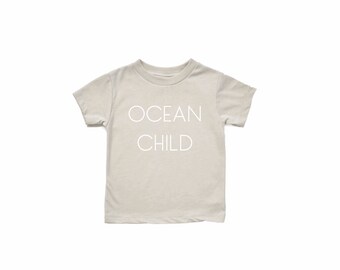 Ocean Child | Infant, Toddler & Youth Tee | Children's Summer Tee | Unisex Summer Tshirt | Beach Lover | Swim Club | Kids Vacation Tee