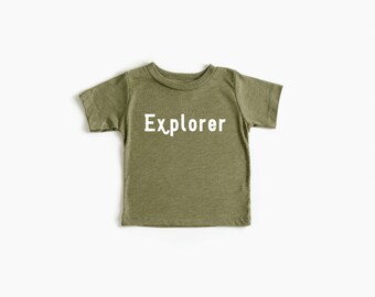 Explorer | Infant, Toddler & Youth Tee | Nature Children's Tee | Nature School | Homeschool Family | Homeschooler | National Park Tshirt