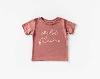 Wildflower | Infant, Toddler & Youth Tee | Nature Children's Tee | Nature School | Homeschool Family | Homeschooler | Garden Girl