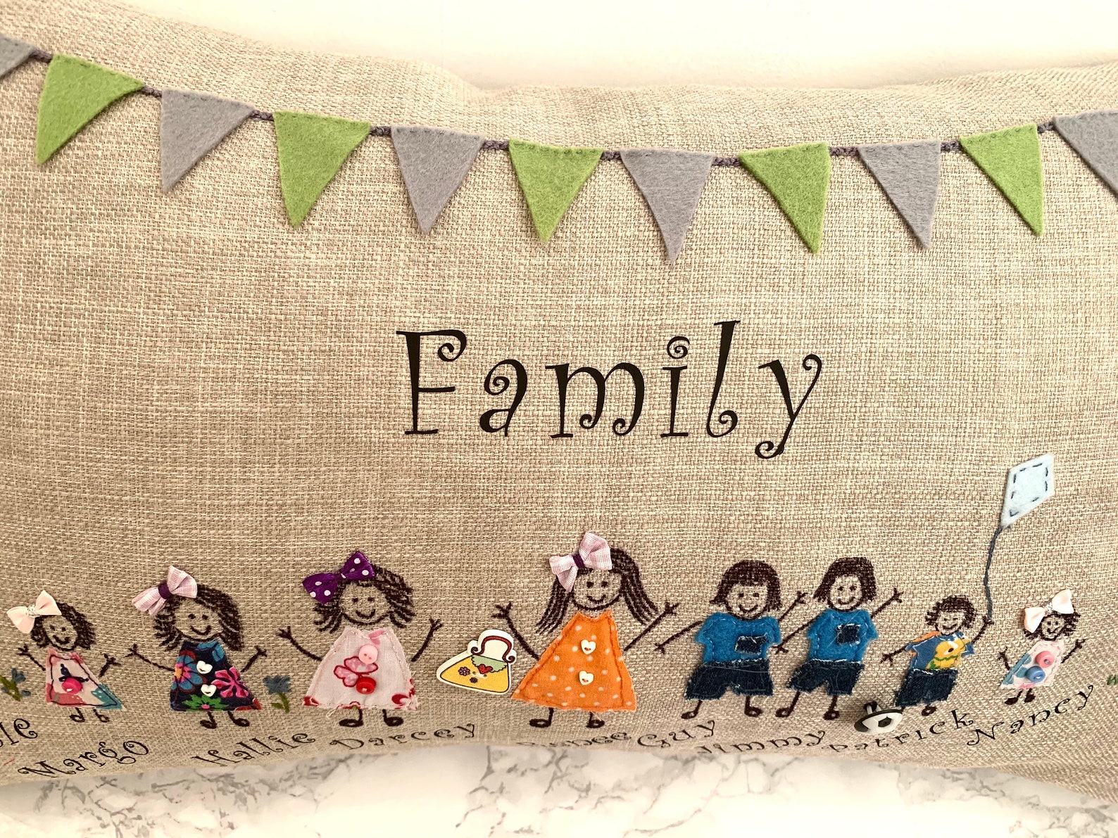 Personalised cushion family cushion gift home decor Etsy