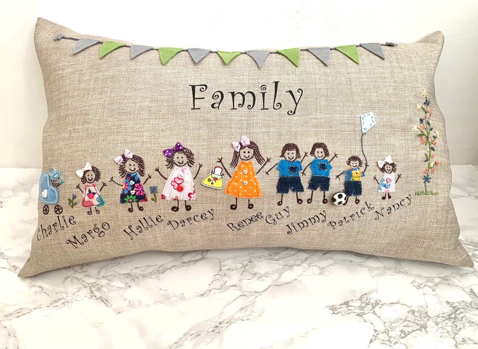 Personalised cushion family cushion gift home decor Etsy