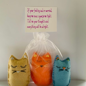 Worry buddy, worry monster, lavender bag, pocket hug , stress relief, childs anxiety, back school, postal gift, fidget buddy, panic disorder