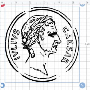 Ivlivs Inscription Roman Coin SVG File - Etsy