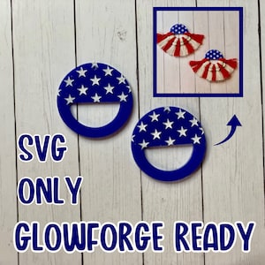 Stars Macrame Earring File SVG for Glowforge Laser Cutter, Layered Acrylic Jewelry, Macrame Earrings, Laser Cut Earring File