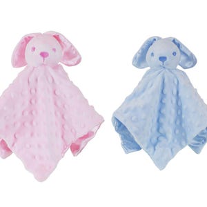 Personalised Baby Comforter: Embroidered Animal Lovey, Soft Plush Toy image 8